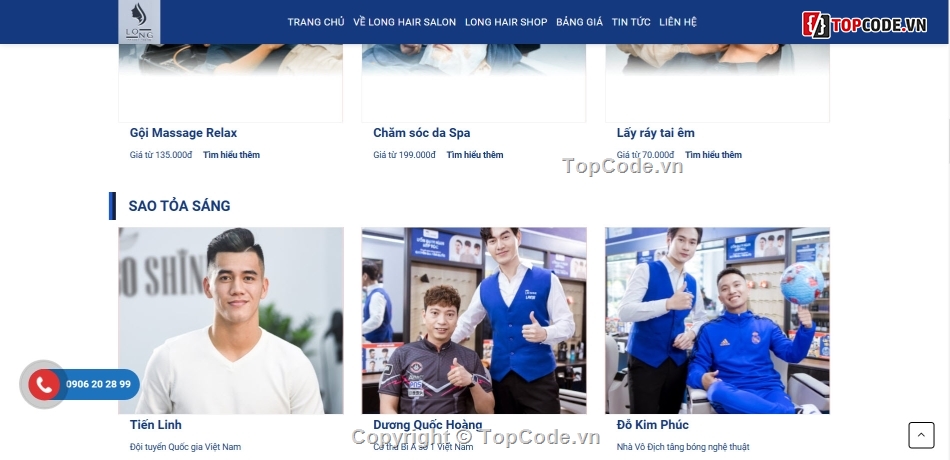 website chuẩn SEO,Full Code website,code web salon tóc,web salon tóc đẹp